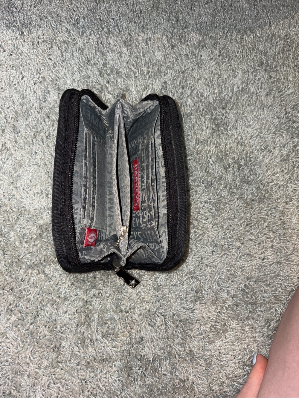 Black Woven Zip Wallet - Picture 2 of 2